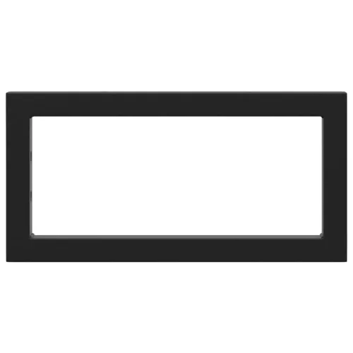  2 db fekete négyszögletes acél polctartó mosdóhoz