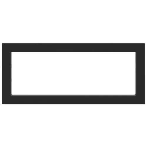  2 db fekete négyszögletes acél polctartó mosdóhoz