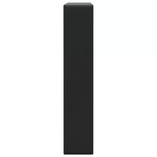  2 db fekete négyszögletes acél polctartó mosdóhoz