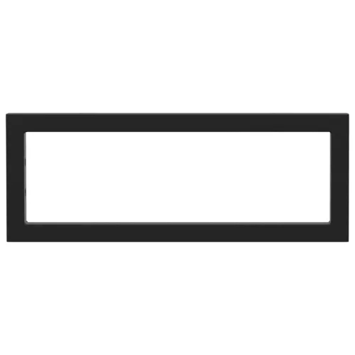  2 db fekete négyszögletes acél polctartó mosdóhoz