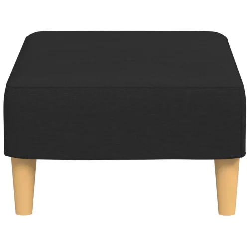  fekete szövet lábzsámoly 77x55x31 cm