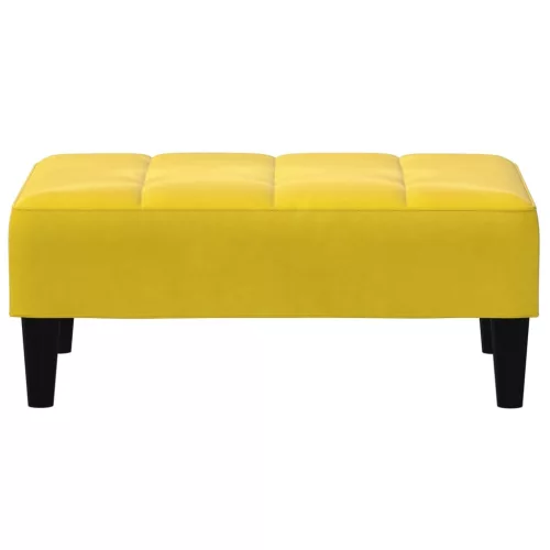  sárga bársony lábzsámoly 77x55x31 cm