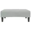 világosszürke bársony lábzsámoly 77x55x31 cm