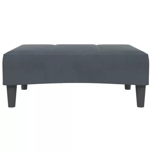  sötétszüke bársony lábzsámoly 77x55x31 cm