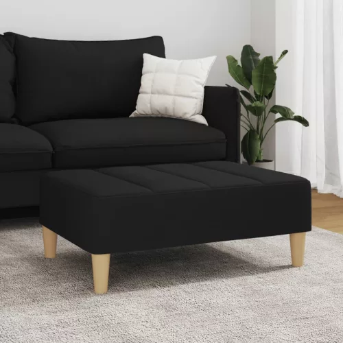  fekete szövet lábzsámoly 77x55x31 cm