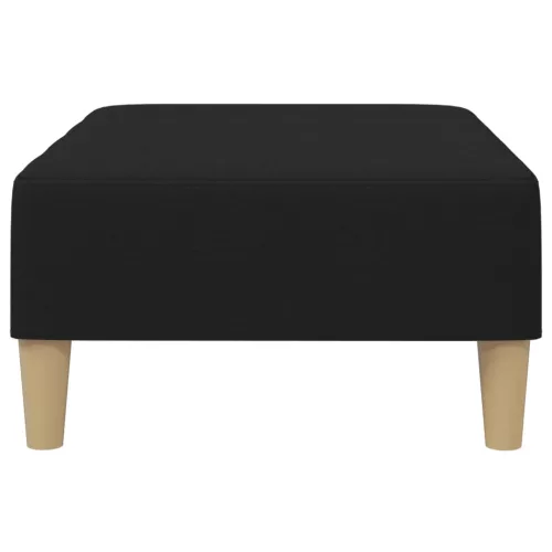  fekete szövet lábzsámoly 77x55x31 cm