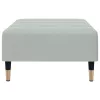  világosszürke bársony lábzsámoly 77x55x31 cm