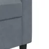  kétszemélyes sötétszürke bársony kanapé 120 cm