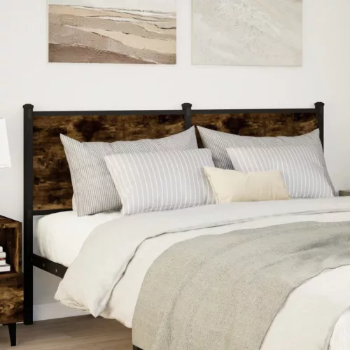  füstös tölgy színű szerelt fa és acél csere fejtámla 140 cm