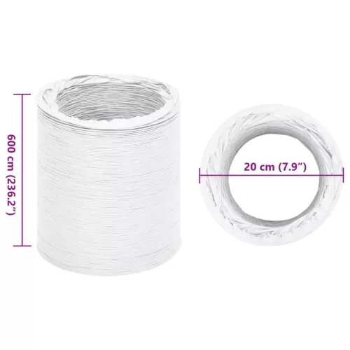  PVC elszívócső 6 m Ø20 cm