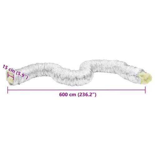  szigetelt alumínium szellőzőcső 6 m Ø15 cm