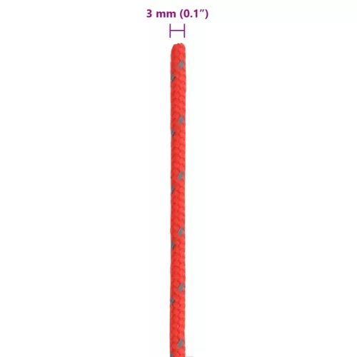  fényvisszaverő sátorfeszítő kötél csavarkulcsokkal 50 m 3 mm