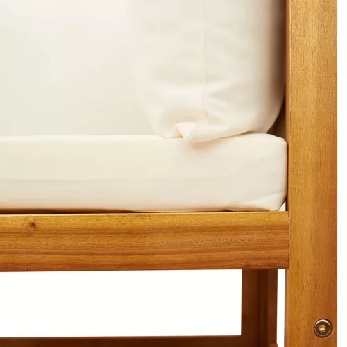  kerti sarokkanapé párnákkal akácfa és rattan