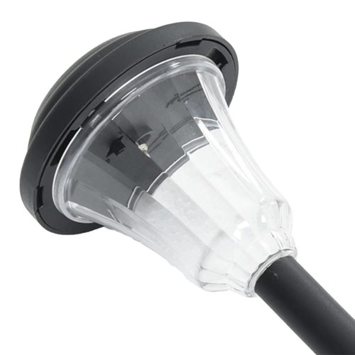  12 db fehér napelemes ösvény lámpa tüskével