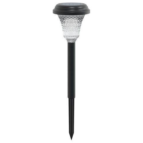  12 db fehér napelemes ösvény lámpa tüskével