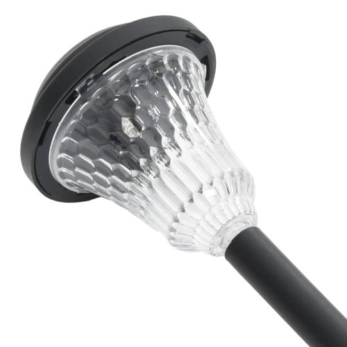  12 db fehér napelemes ösvény lámpa tüskével