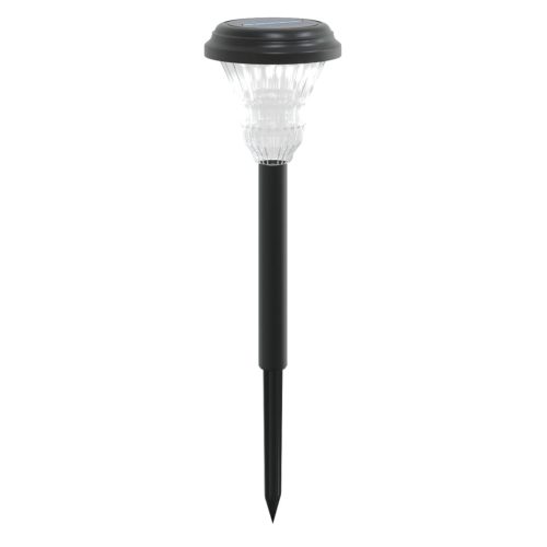  12 db fehér napelemes ösvény lámpa tüskével