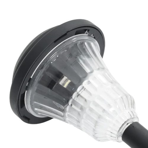  12 db fehér napelemes ösvény lámpa tüskével