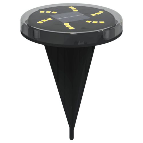  12 db meleg fehér napelemes kültéri talajlámpa tüskével