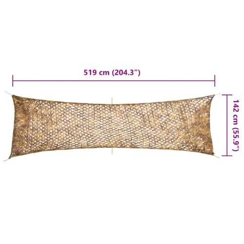  homokszínű kamuflázsháló tárolózsákkal 519x142 cm