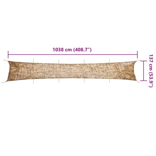  homokszínű kamuflázsháló tárolózsákkal 1038x137 cm