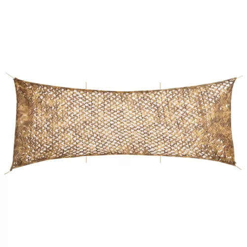  homokszínű kamuflázsháló tárolózsákkal 623x203 cm