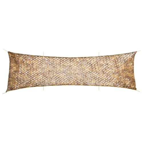  homokszínű kamuflázsháló tárolózsákkal 753x199 cm