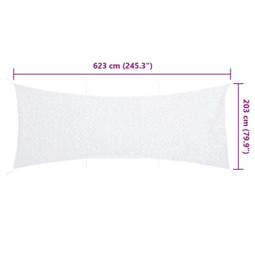  fehér kamuflázsháló tárolózsákkal 623x203 cm