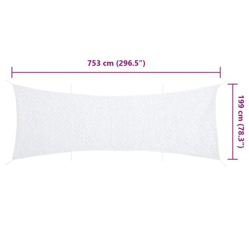  fehér kamuflázsháló tárolózsákkal 753x199 cm