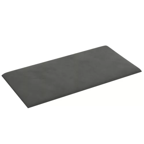  Fali Fejtámla 12 pcs Sötétszürke 30 x 15 cm Bársony