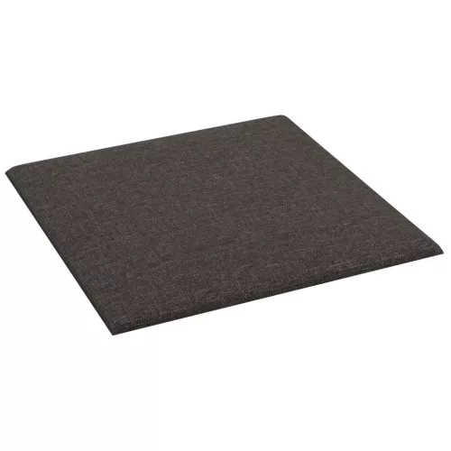  Fali Fejtámla 12 pcs Sötétszürke 30 x 30 cm szövet