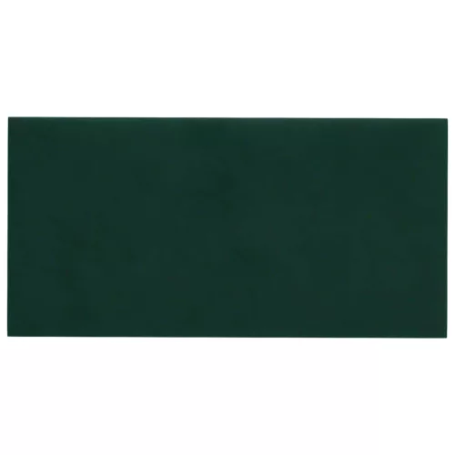  Fali Fejtámla 12 pcs Sötétzöld 60 x 30 cm Bársony