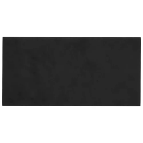  Fali Fejtámla 12 pcs Fekete 60 x 30 cm Bársony