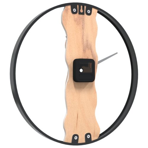  barna vas és tölgyfa falióra Ø35 cm