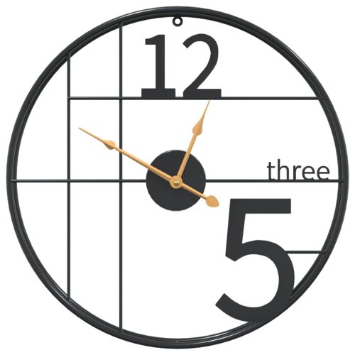  fekete vas falióra Ø50 cm