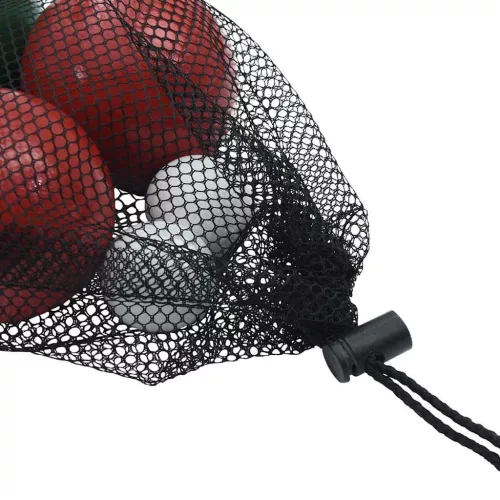  8 darabos tömör fenyőfa bocce golyószett hordtáskával