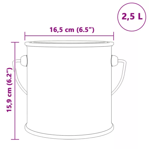  Falfesték Antracit 2.5 L