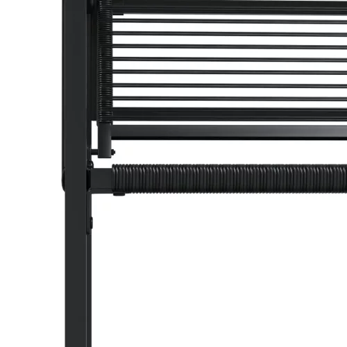  4 db fekete polyrattan kerti szék