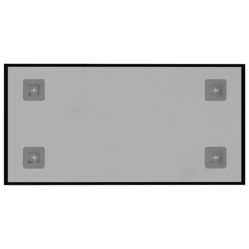  fekete falra szerelhető edzett üveg mágnestábla 40 x 20 cm