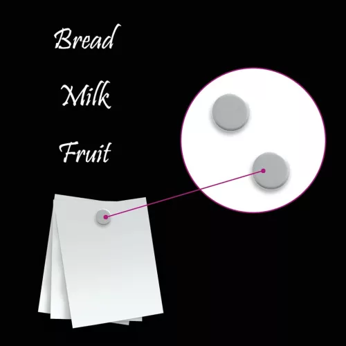  fekete falra szerelhető edzett üveg mágnestábla 40 x 20 cm