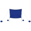  kék strandnapernyő homokrögzítőkkel 214 x 236 cm