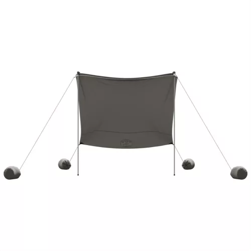  szürke strandnapernyő homokrögzítőkkel 214 x 236 cm