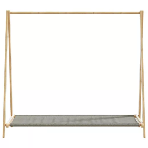  bambusz ruhaállvány polcokkal 106 x 34 x 102 cm