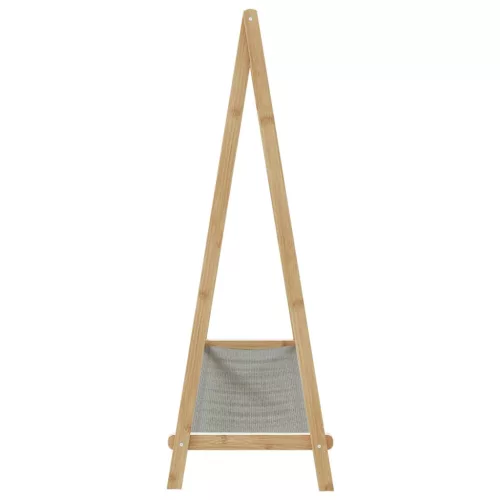  bambusz ruhaállvány polcokkal 106 x 34 x 102 cm