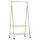  bambusz ruhaállvány polcokkal és kerekekkel 96x45,5x155,5 cm