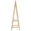  bambusz ruhaállvány polcokkal 96 x 45,5 x 150,5 cm