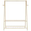  bambusz ruhaállvány polcokkal 132 x 45,5 x 150,5 cm