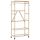  bambusz ruhaállvány polcokkal és kerekekkel 90x40x179,5 cm