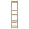  bambusz ruhaállvány polcokkal 80x40x175 cm