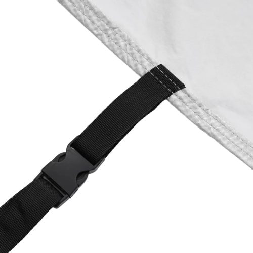  ezüstszínű teljes autóhuzat szedánhoz csatos hevederekkel XL